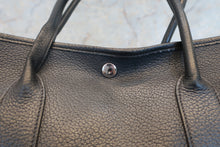 将图片加载到图库查看器，HERMES GARDEN PARTY PM Negonda leather Black □K刻印 Tote bag 600100141
