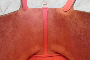 HERMES PICOTIN LOCK MM Clemence leather Rose azalee Y刻印 Hand bag 700060026