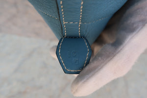 HERMES／エルメス ボリード35 トリヨンクレマンス ブルージーン □F刻印 ショルダーバッグ 700050111