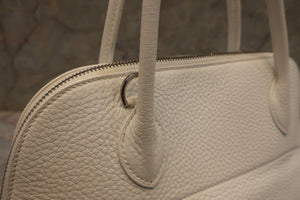HERMES／エルメス ボリード31 トリヨンクレマンス ホワイト □H刻印 ショルダーバッグ 700070294