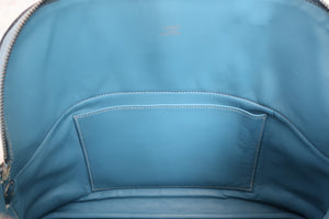 HERMES／エルメス ボリード35 トリヨンクレマンス ブルージーン □F刻印 ショルダーバッグ 700050111