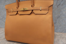 将图片加载到图库查看器，HERMES BIRKIN 40 Box carf leather Natural 〇Z刻印 Hand bag 600100048
