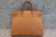 将图片加载到图库查看器，HERMES BIRKIN 40 Box carf leather Natural 〇Z刻印 Hand bag 600100048
