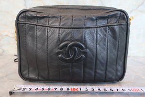 CHANEL CC mark fringe chain shoulder bag Lambskin Black/Gold hadware Shoulder bag 700090088