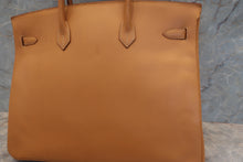 将图片加载到图库查看器，HERMES BIRKIN 40 Box carf leather Natural 〇Z刻印 Hand bag 600100048
