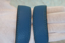 将图片加载到图库查看器，HERMES PICOTIN LOCK PM Clemence leather Blue zanzibar D刻印 Hand bag 800070176
