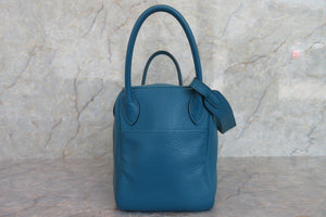 HERMES LINDY 30 Clemence leather Blue izmir □R刻印 Shoulder bag 700060028