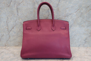HERMES／エルメス バーキン35 トリヨンクレマンス トスカ □O刻印 ハンドバッグ 700080023