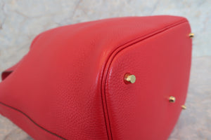 HERMES／エルメス ピコタンロックGM トリヨンクレマンス ルージュカザック C刻印 ハンドバッグ 700050174