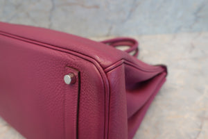 HERMES／エルメス バーキン35 トリヨンクレマンス トスカ □O刻印 ハンドバッグ 700080023