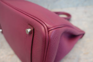 HERMES／エルメス バーキン35 トリヨンクレマンス トスカ □O刻印 ハンドバッグ 700080023