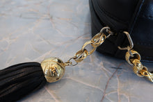 Load image into Gallery viewer, CHANEL CC mark fringe chain shoulder bag Lambskin Black/Gold hadware Shoulder bag 700090088
