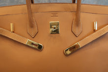 将图片加载到图库查看器，HERMES BIRKIN 40 Box carf leather Natural 〇Z刻印 Hand bag 600100048
