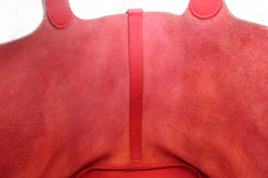 HERMES／エルメス ピコタンロックGM トリヨンクレマンス ルージュカザック C刻印 ハンドバッグ 700050174