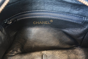 CHANEL CC mark fringe chain shoulder bag Lambskin Black/Gold hadware Shoulder bag 700090088