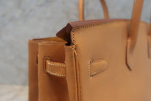 将图片加载到图库查看器，HERMES BIRKIN 40 Box carf leather Natural 〇Z刻印 Hand bag 600100048
