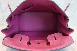 HERMES／エルメス バーキン35 トリヨンクレマンス トスカ □O刻印 ハンドバッグ 700080023