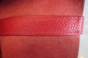 HERMES／エルメス ピコタンロックGM トリヨンクレマンス ルージュカザック C刻印 ハンドバッグ 700050174