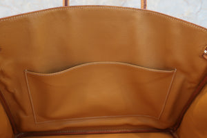 HERMES BIRKIN 40 Box carf leather Natural 〇Z刻印 Hand bag 600100048