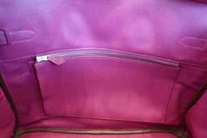 HERMES／エルメス バーキン35 トリヨンクレマンス トスカ □O刻印 ハンドバッグ 700080023