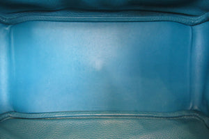 HERMES LINDY 30 Clemence leather Blue izmir □R刻印 Shoulder bag 700060028