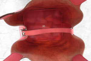 HERMES／エルメス ピコタンロックＭＭ トリヨンクレマンス ブーゲンビリア □N刻印 ハンドバッグ 600120027