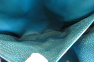 HERMES LINDY 30 Clemence leather Blue izmir □R刻印 Shoulder bag 700060028