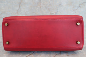 HERMES KELLY 28 Graine Couchevel leather Rouge 〇U Engraving Shoulder bag 500090117
