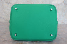 將圖片載入圖庫檢視器 HERMES／エルメス ピコタンロックエクラＭＭ トリヨンクレマンス/ヴォースイフト ミント/ヴェールボスフォール Z刻印 ハンドバッグ 800020073
