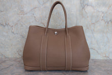 将图片加载到图库查看器，HERMES GARDEN PARTY TPM Negonda leather Etoupe gray □Q刻印 Tote bag 800070136
