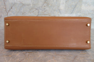 HERMES KELLY 32 Graine Couchevel leather Gold 〇X Engraving Shoulder bag 700050115