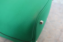 將圖片載入圖庫檢視器 HERMES／エルメス ピコタンロックエクラＭＭ トリヨンクレマンス/ヴォースイフト ミント/ヴェールボスフォール Z刻印 ハンドバッグ 800020073
