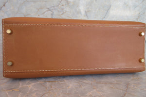 HERMES KELLY 32 Graine Couchevel leather Gold 〇X Engraving Shoulder bag 700050115