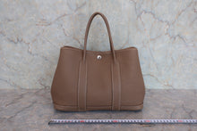 将图片加载到图库查看器，HERMES GARDEN PARTY TPM Negonda leather Etoupe gray □Q刻印 Tote bag 800070136
