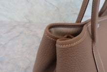 将图片加载到图库查看器，HERMES GARDEN PARTY TPM Negonda leather Etoupe gray □Q刻印 Tote bag 800070136
