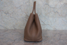将图片加载到图库查看器，HERMES GARDEN PARTY TPM Negonda leather Etoupe gray □Q刻印 Tote bag 800070136
