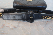 画像をギャラリービューアに読み込む, CHANEL/シャネル ビコローレウエストポーチ ラムスキン ブラック/ゴールド金具 ウエストポーチ 700120235
