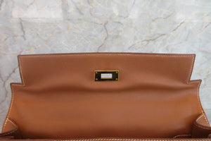 HERMES KELLY 32 Graine Couchevel leather Gold 〇X Engraving Shoulder bag 700050115