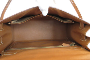 HERMES KELLY 32 Graine Couchevel leather Gold 〇X Engraving Shoulder bag 700050115