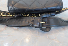 画像をギャラリービューアに読み込む, CHANEL/シャネル ビコローレウエストポーチ ラムスキン ブラック/ゴールド金具 ウエストポーチ 700120235
