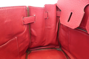 HERMES／エルメス バーキン30 トゴ ルージュガランス □M刻印 ハンドバッグ 700060284