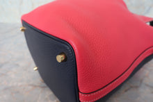 Load image into Gallery viewer, HERMES PICOTIN LOCK CASAQUE PM Clemence leather Rose extreme/Blue nuit D Engraving Hand bag 700110168
