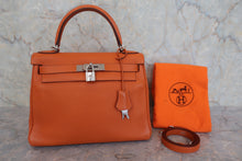 將圖片載入圖庫檢視器 HERMES／エルメス ケリー28 トリヨンクレマンス オレンジ ショルダーバッグ 800020129
