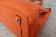 将图片加载到图库查看器，HERMES BIRKIN 35 Togo leather Orange □O刻印 Hand bag 800010192
