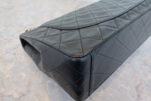 Load image into Gallery viewer, CHANEL Big Matelasse single flap chain shoulder bag Lambskin Black/Gold hadware Shoulder bag 700090066
