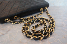 Load image into Gallery viewer, CHANEL Big Matelasse single flap chain shoulder bag Lambskin Black/Gold hadware Shoulder bag 700090066

