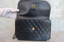 画像をギャラリービューアに読み込む, CHANEL/シャネル マトラッセＷフラップチェーンショルダーバッグ ラムスキン ブラック/ゴールド金具 800060217
