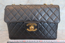 画像をギャラリービューアに読み込む, CHANEL/シャネル 中マトラッセシングルフラップチェーンショルダーバッグ ラムスキン ブラック/ゴールド金具 ショルダーバッグ 700030114
