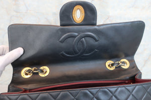 CHANEL Big Matelasse single flap chain shoulder bag Lambskin Black/Gold hadware Shoulder bag 600050066