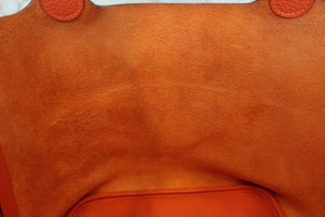 HERMES／エルメス ピコタンロックＭＭ トリヨンクレマンス オレンジ □R刻印 ハンドバッグ 700060281